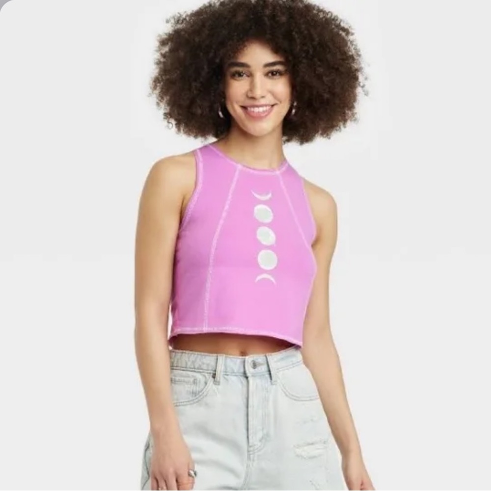 Mighty Fine Women’s Graphic Moon Tank